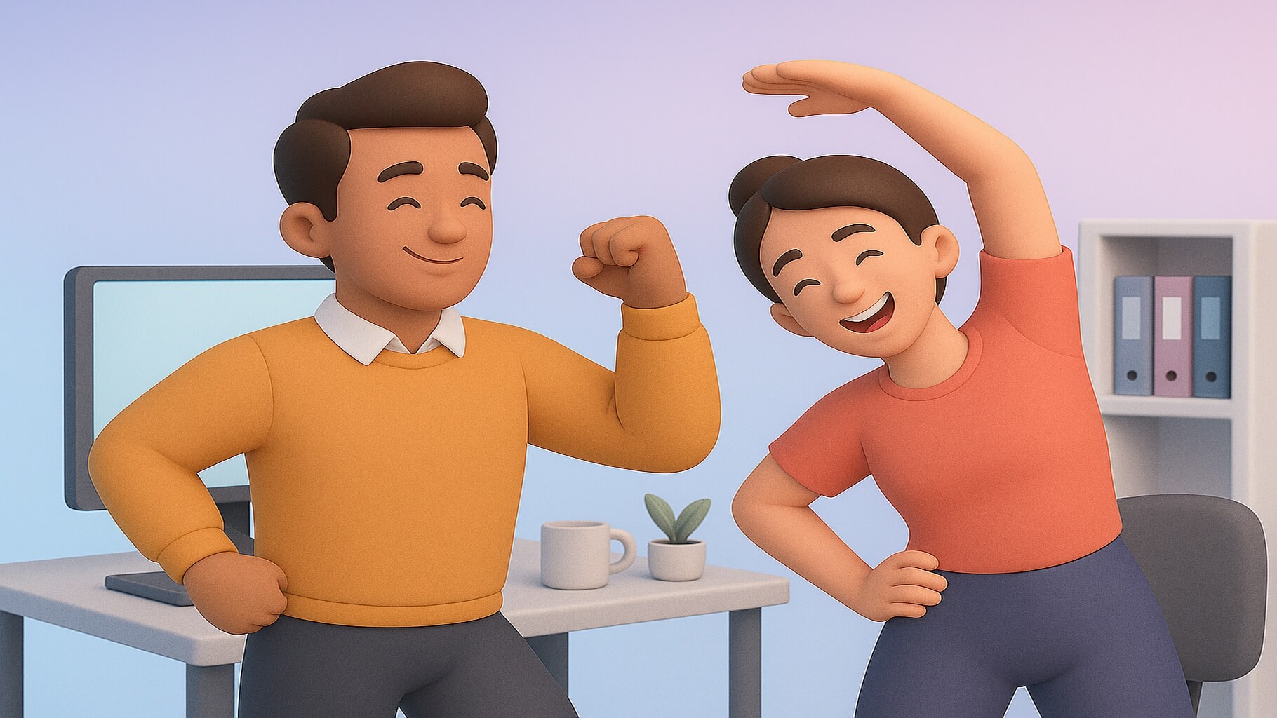 Office fitness challenges for desk workers
