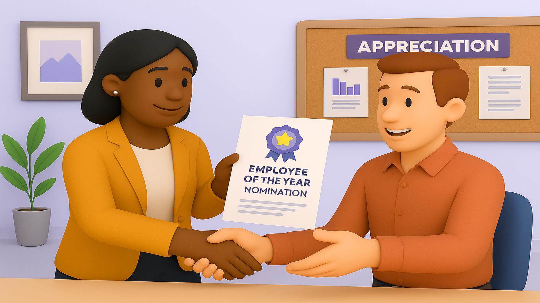 Scaling monthly programs into annual employee appreciation awards