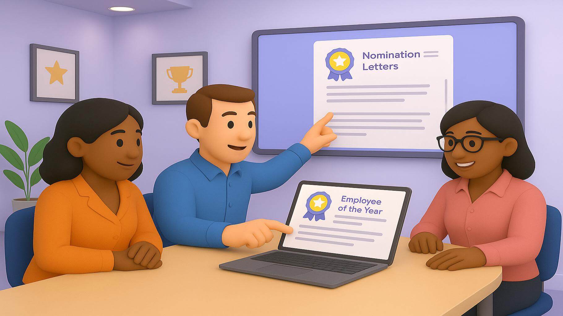 Advanced nomination letter examples for different recognition award categories
