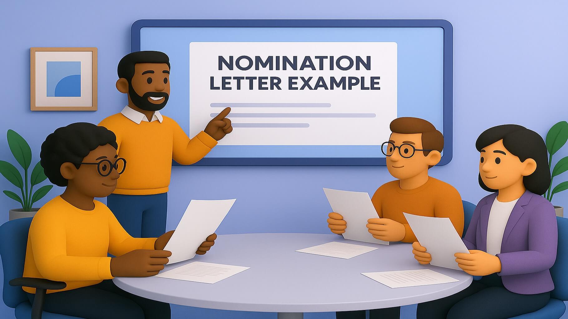Sample nomination letter for employee of the month templates by achievement type