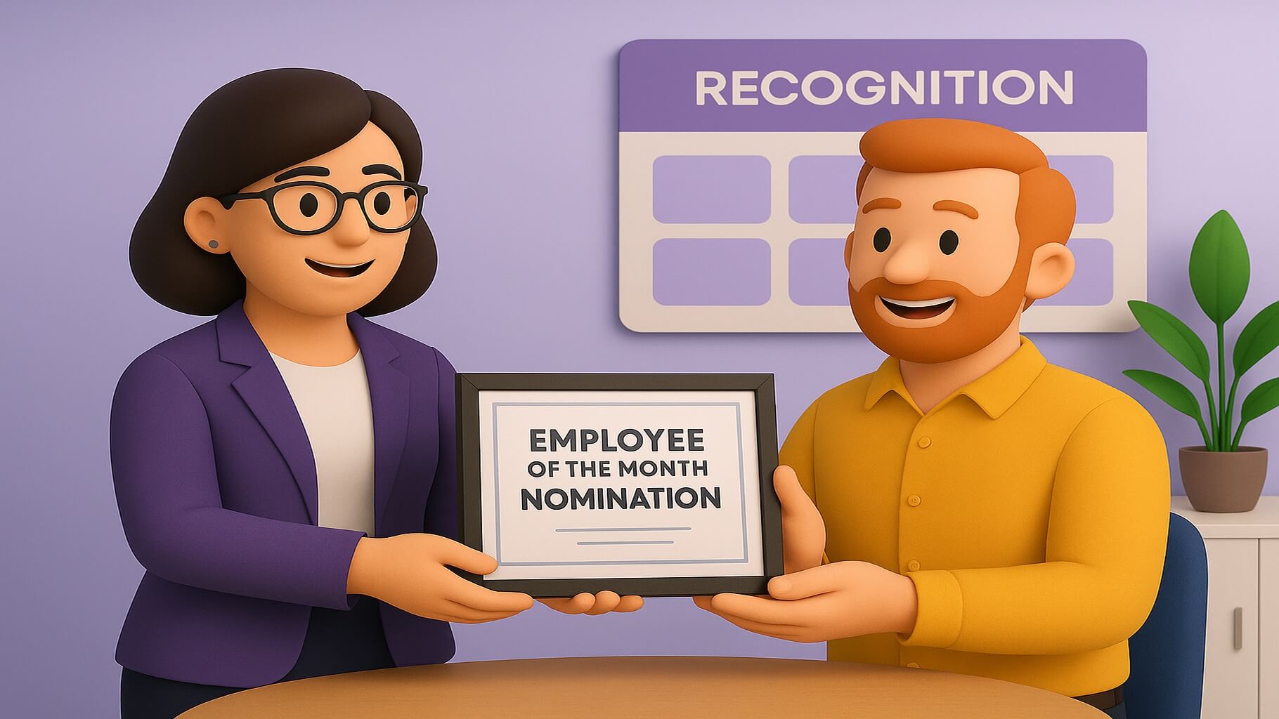 What is an employee of the month nomination?