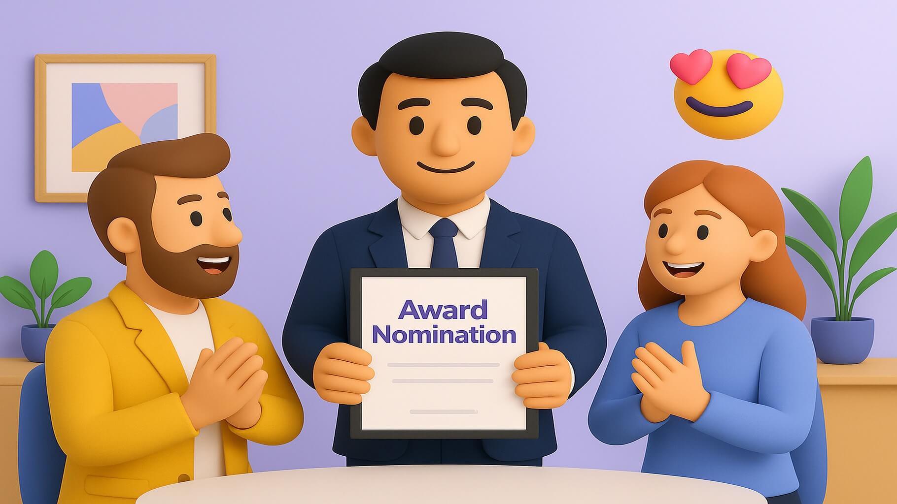 Employee recognition nomination forms and submission strategies