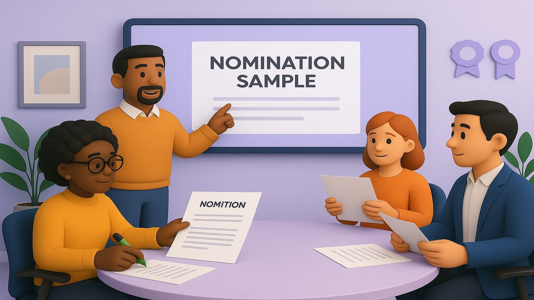 Employee leadership award nomination letter sample templates