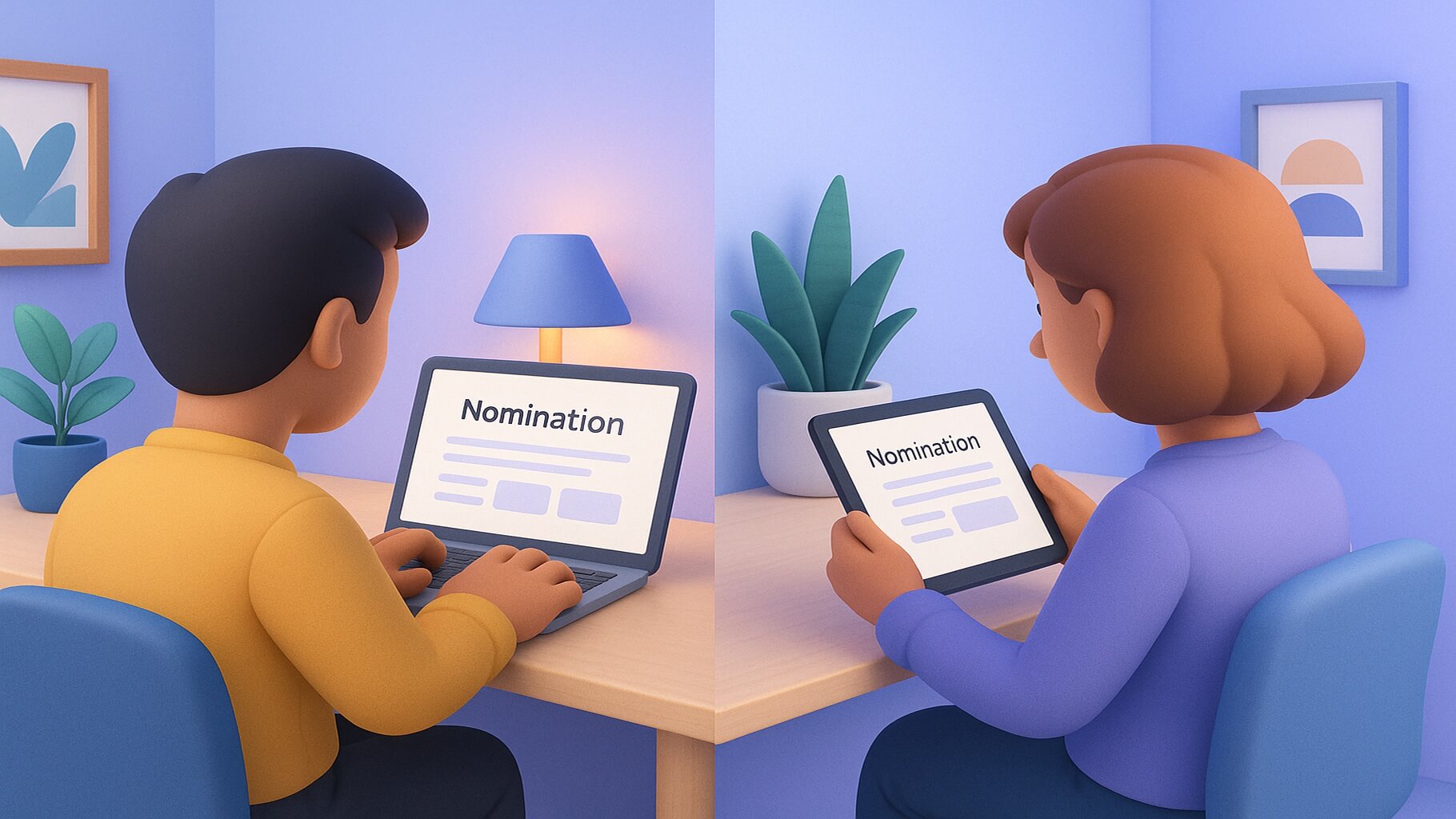 Innovation and creativity-focused employee nomination sample templates