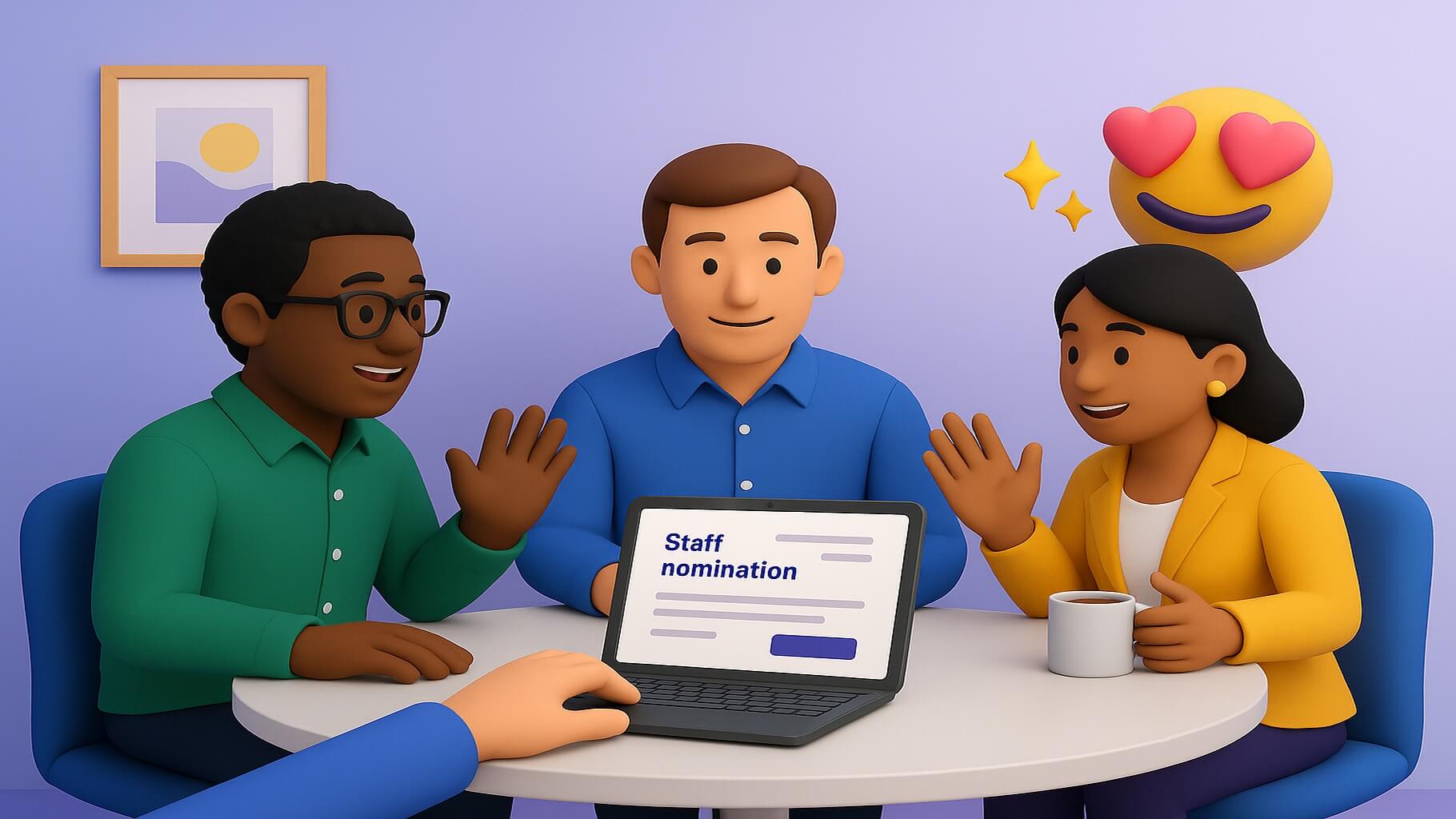Staff award nomination examples by industry