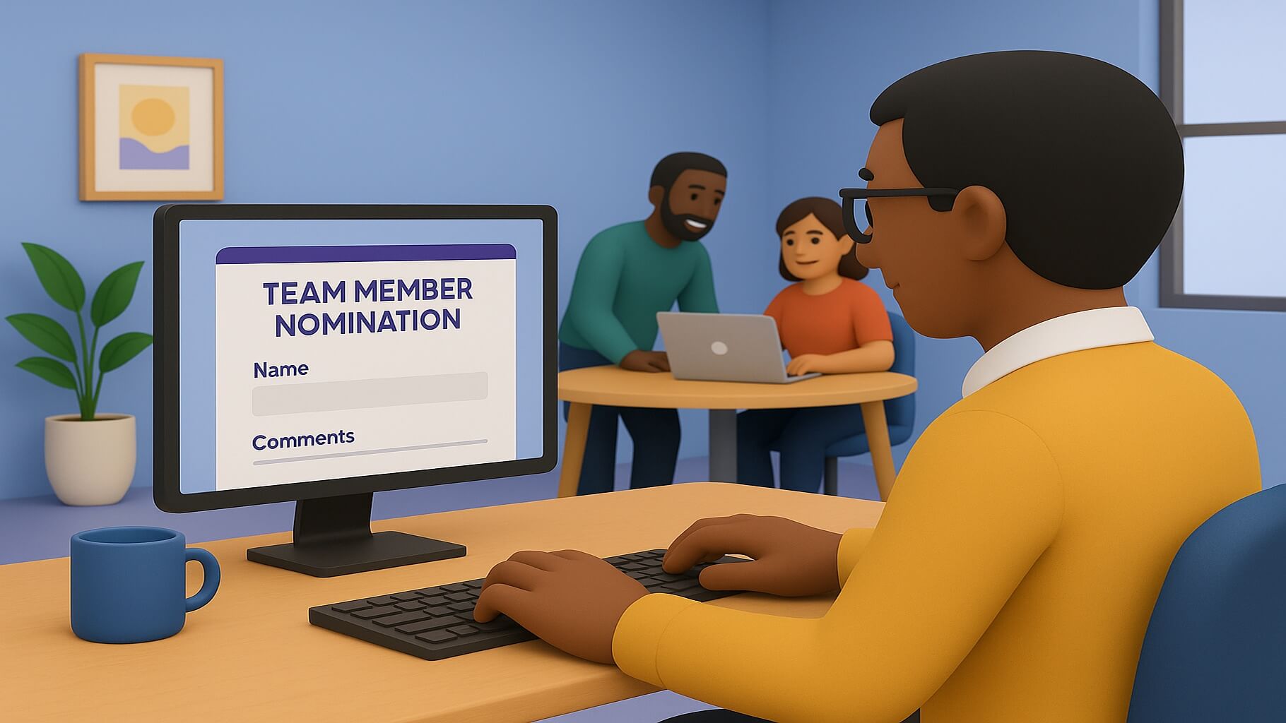 Team member nomination examples by contribution type