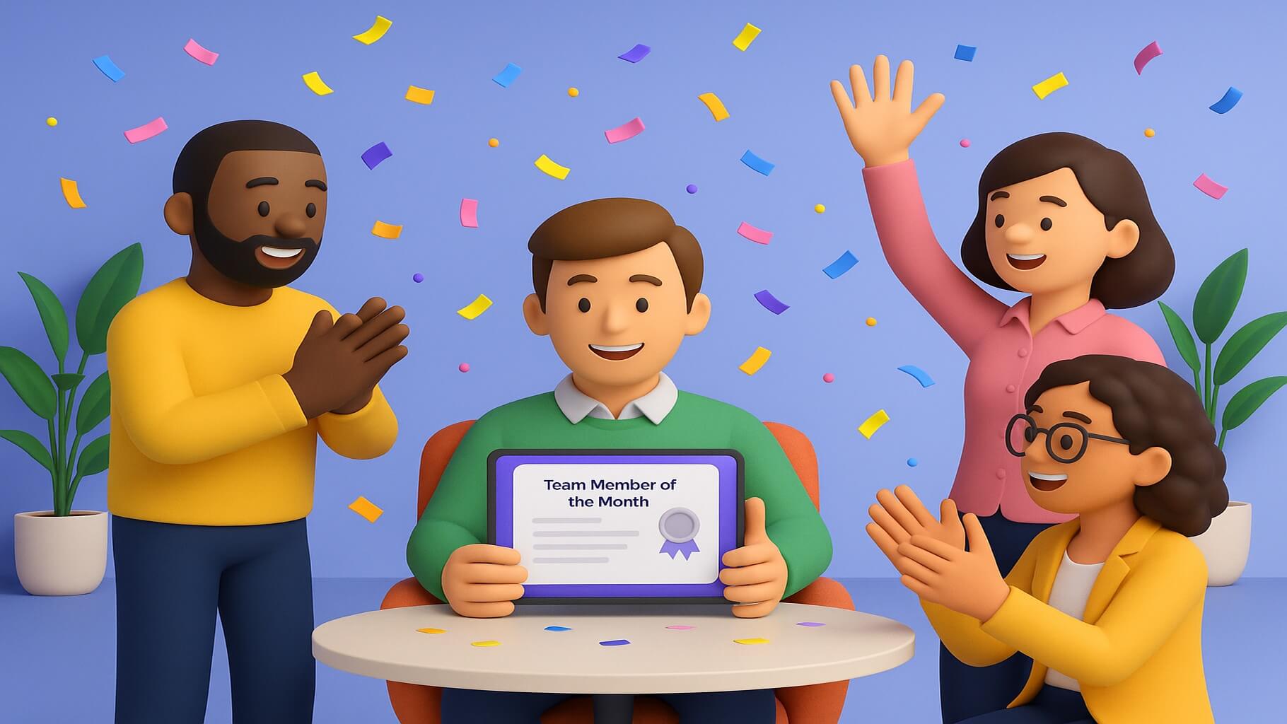 Team member of the month nomination sample formats