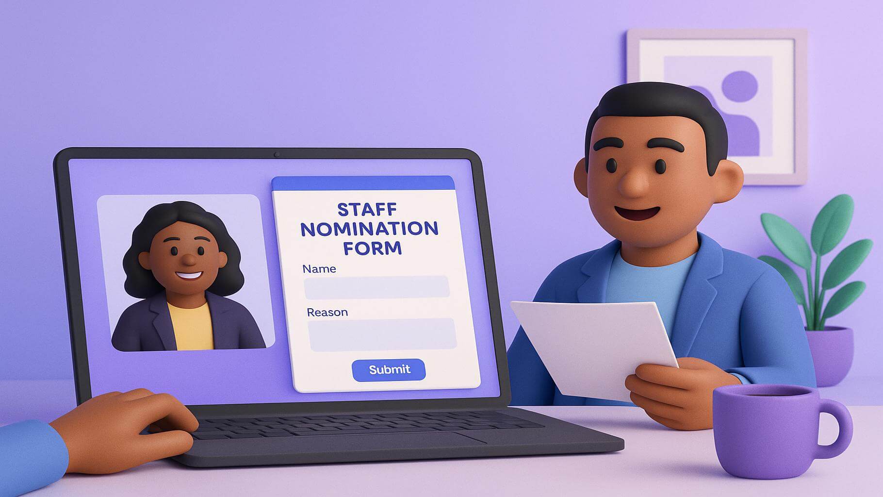 Employee recognition nomination examples by role