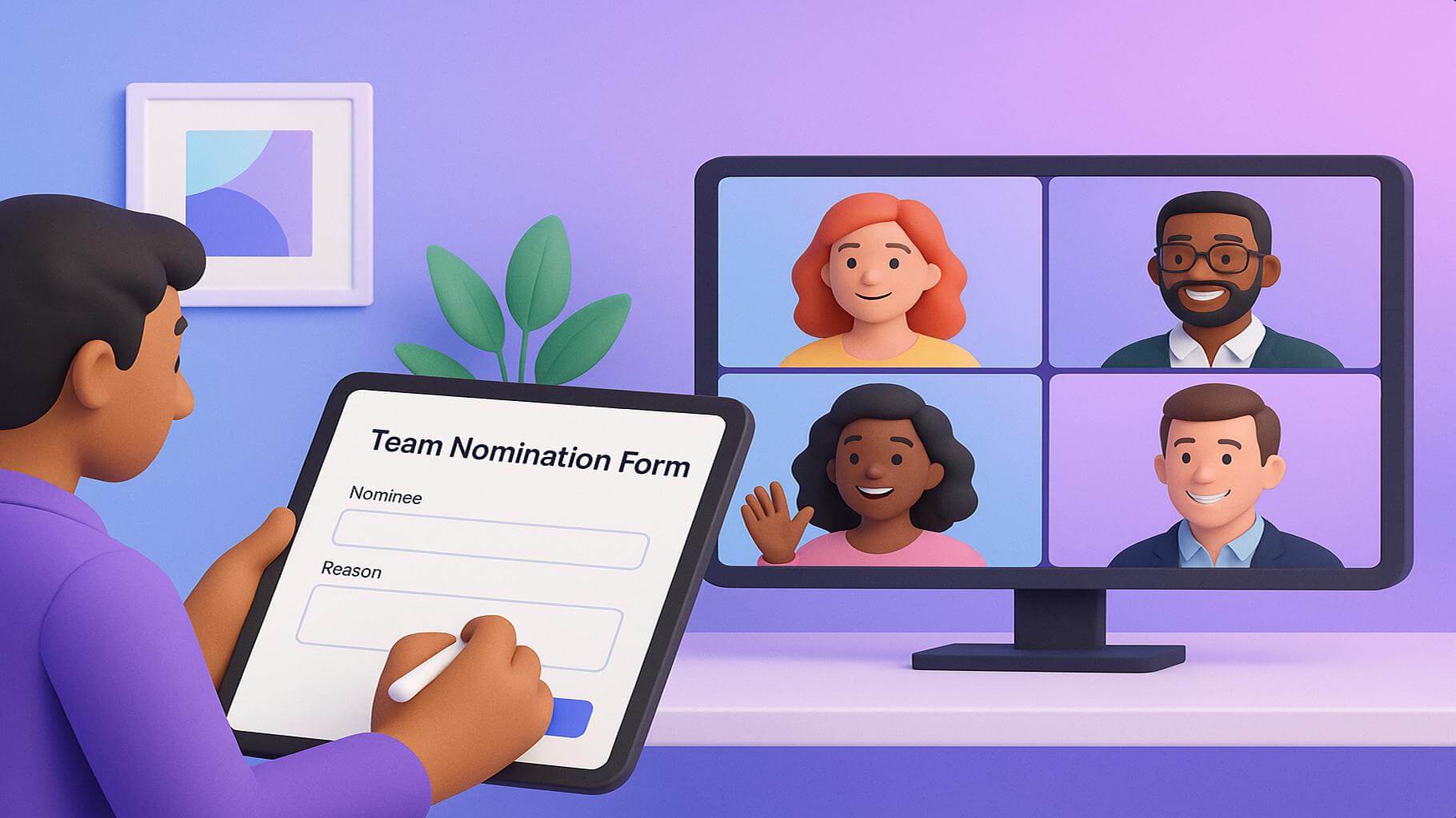 Team nomination examples for project completion and collaboration