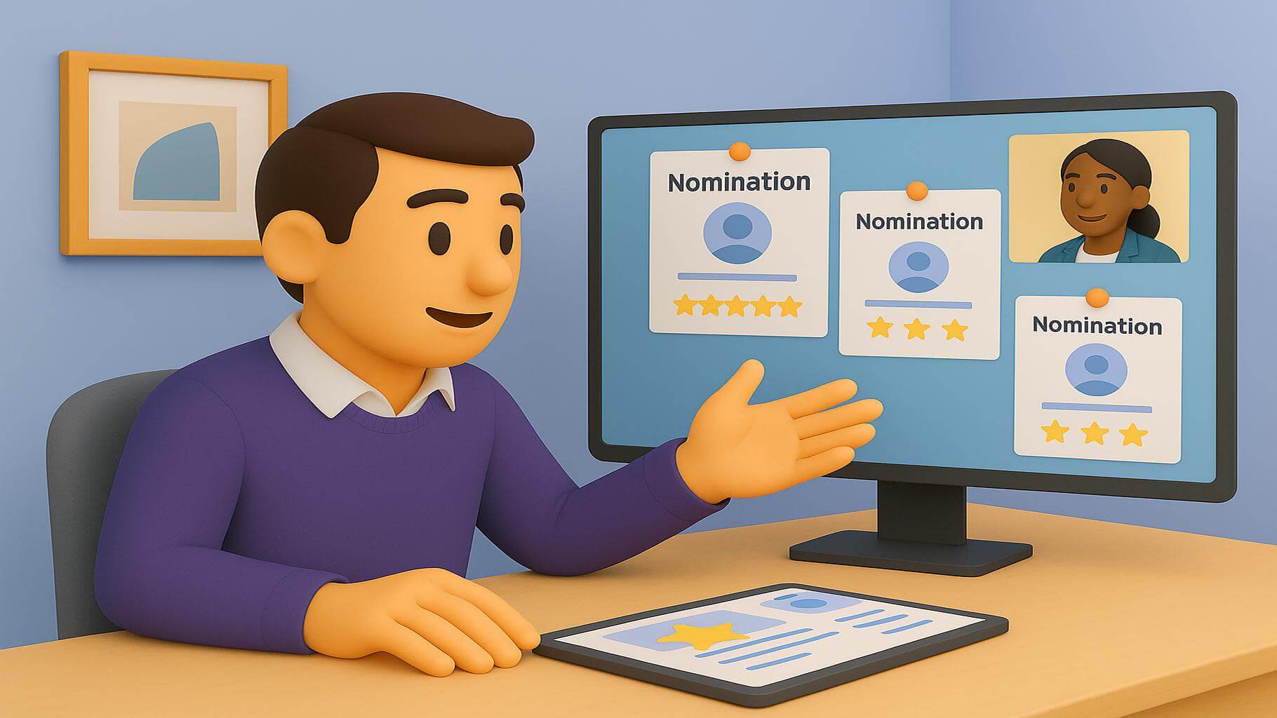 Cultural and values-based reasons for employee of the month nomination