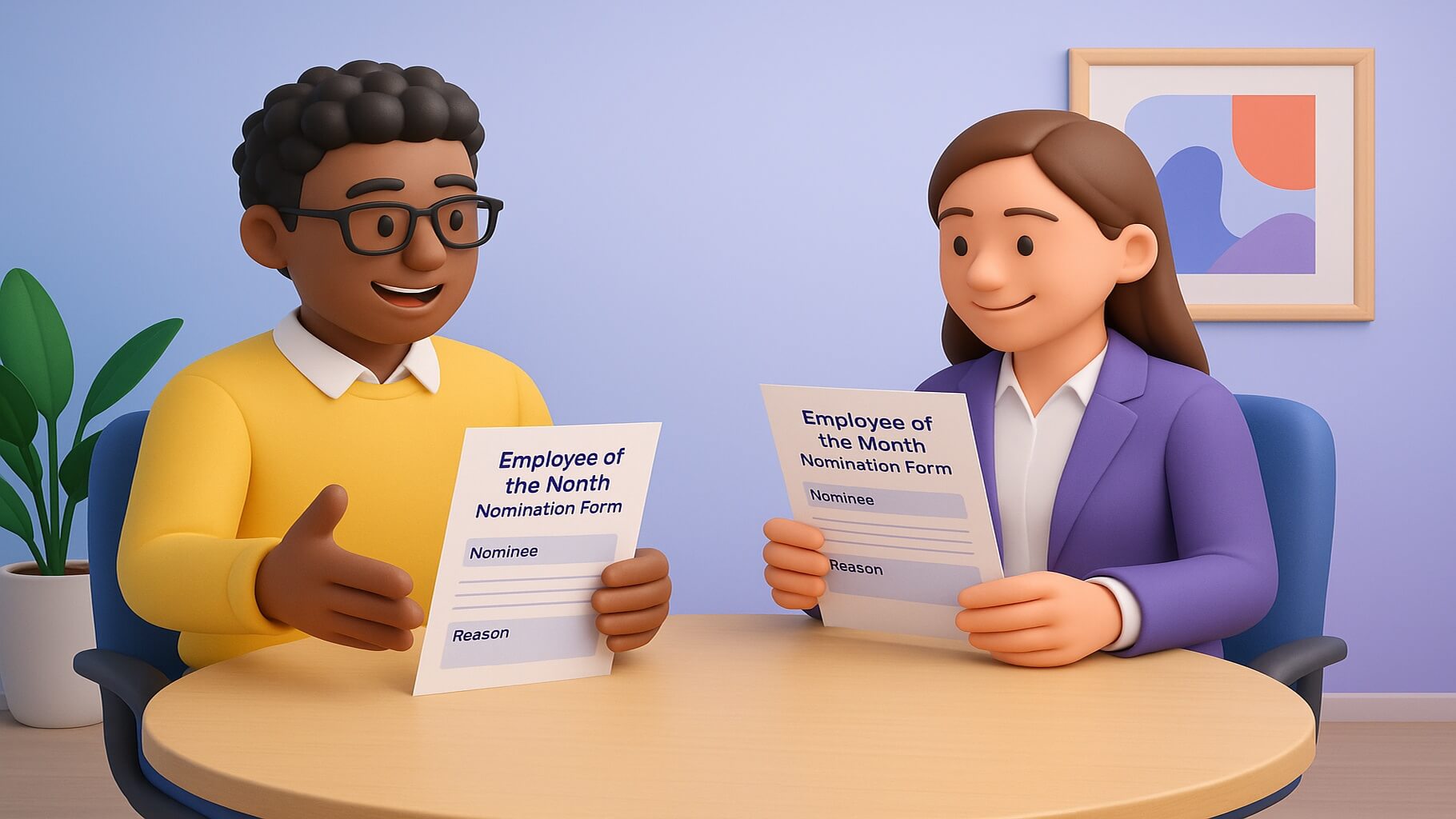 Employee of the month nomination form template designs and formats