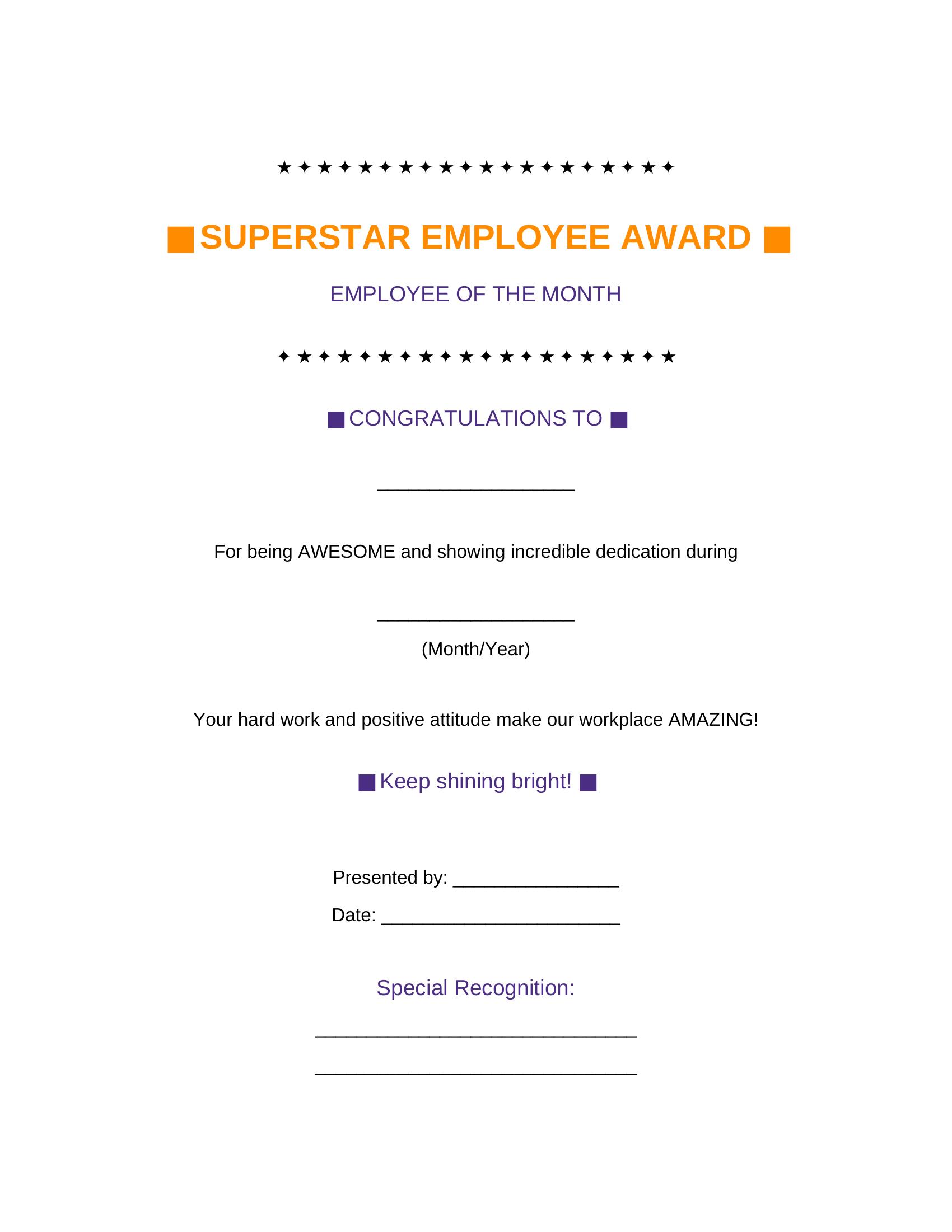 Template 16: Creative Achievement Certificate