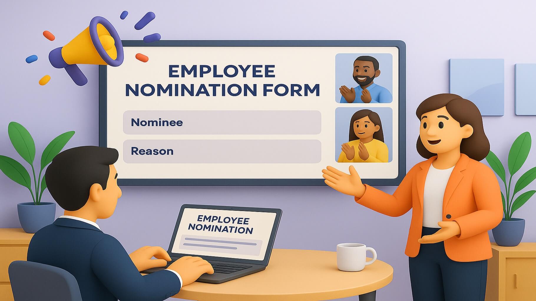 Why are employee nomination forms important for organizational success