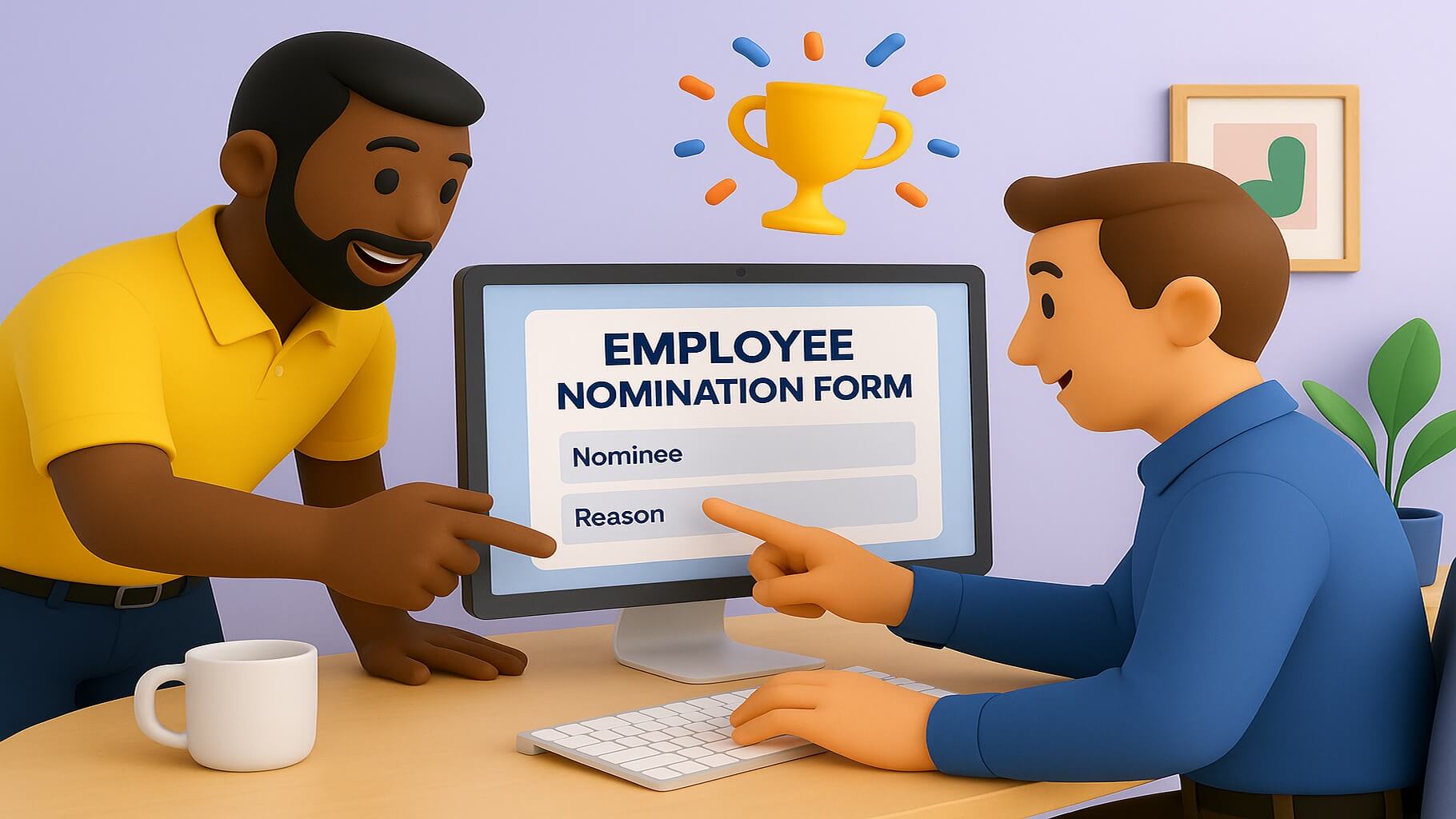 Employee of the month nomination form examples across industries