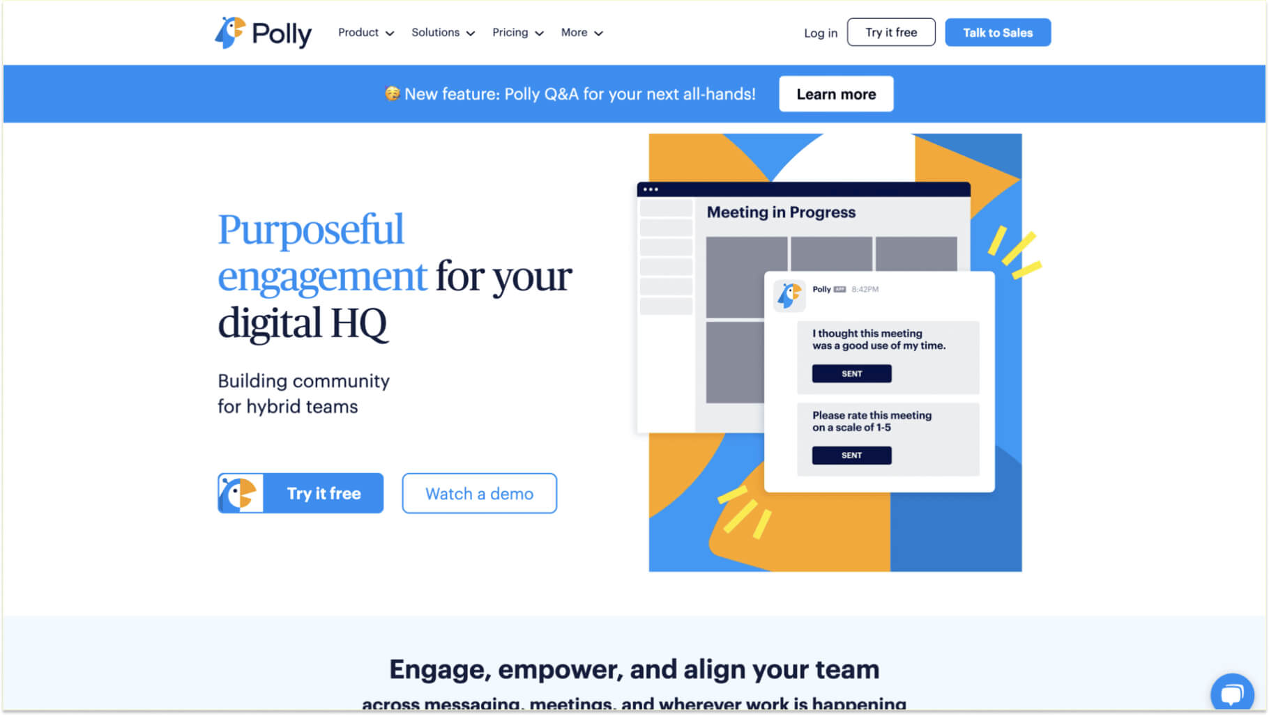 Pulse Survey Software: Polly