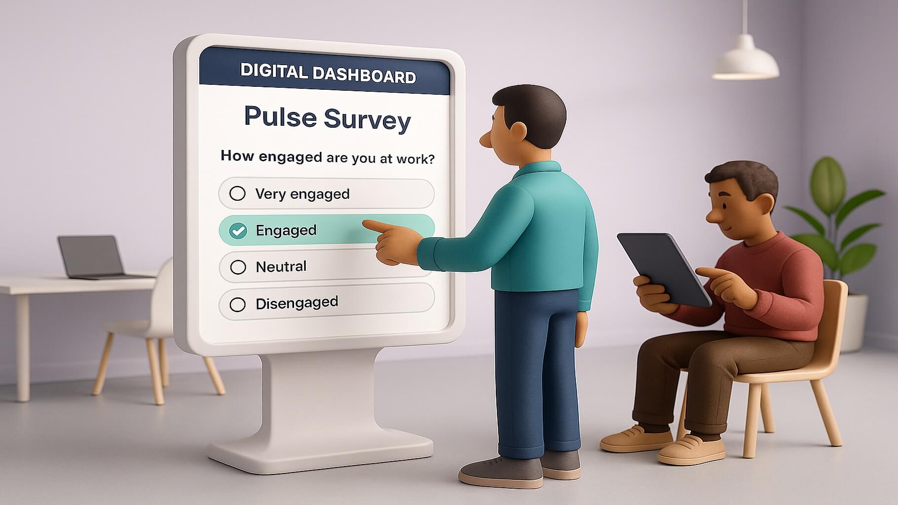 Employee engagement pulse survey questions examples
