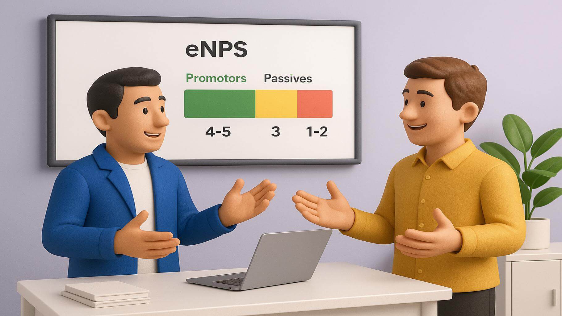 What is a good eNPS score for organizations?
