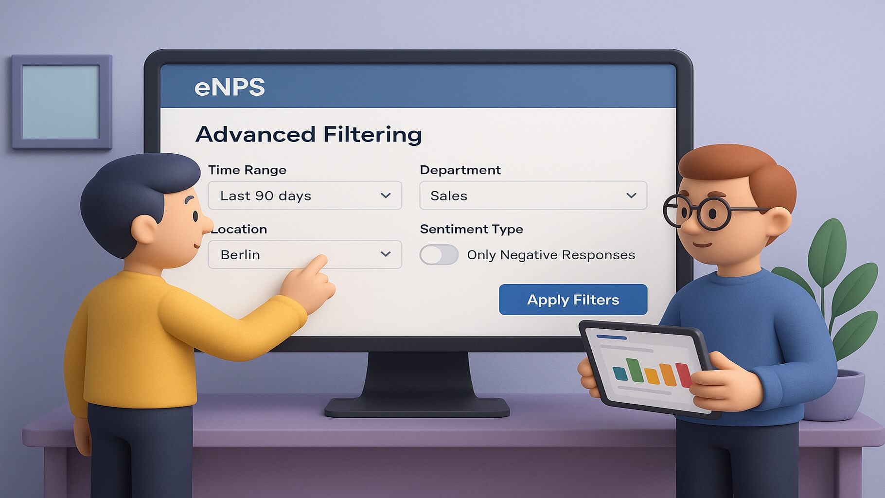 What are the benefits of using eNPS survey software?