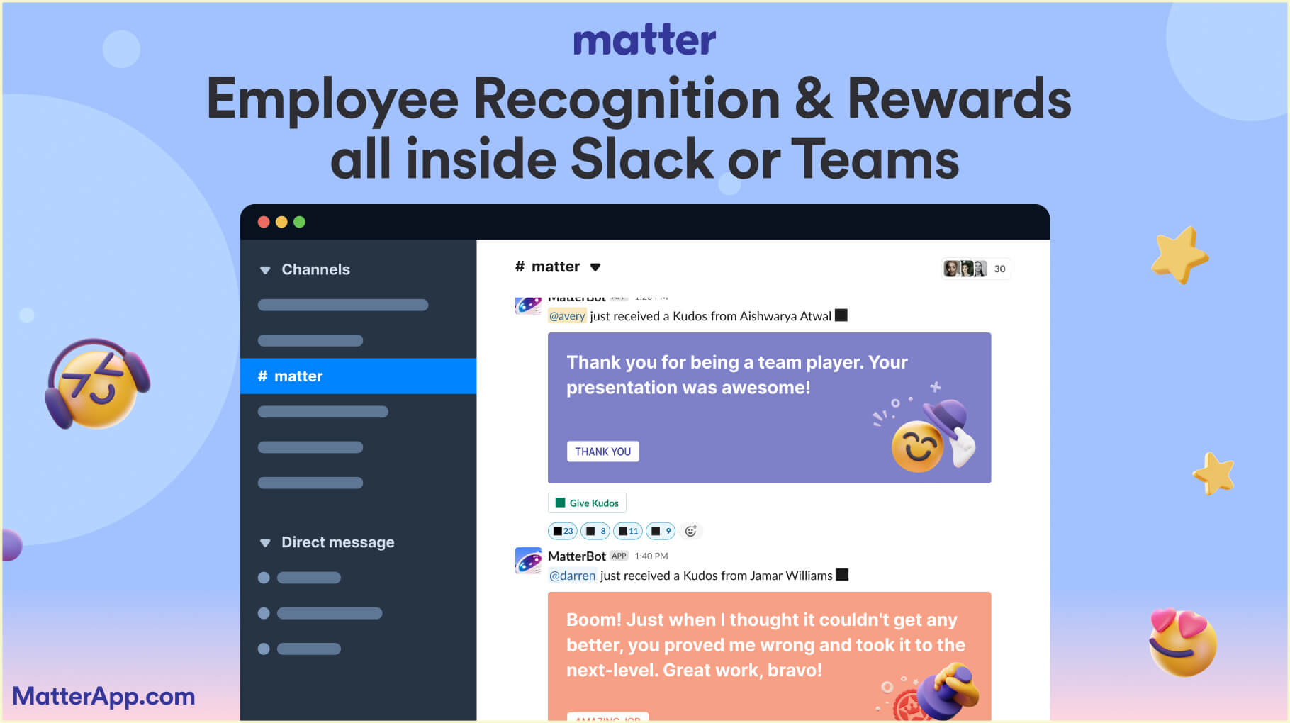 Budget-friendly eNPS software platform: Matter