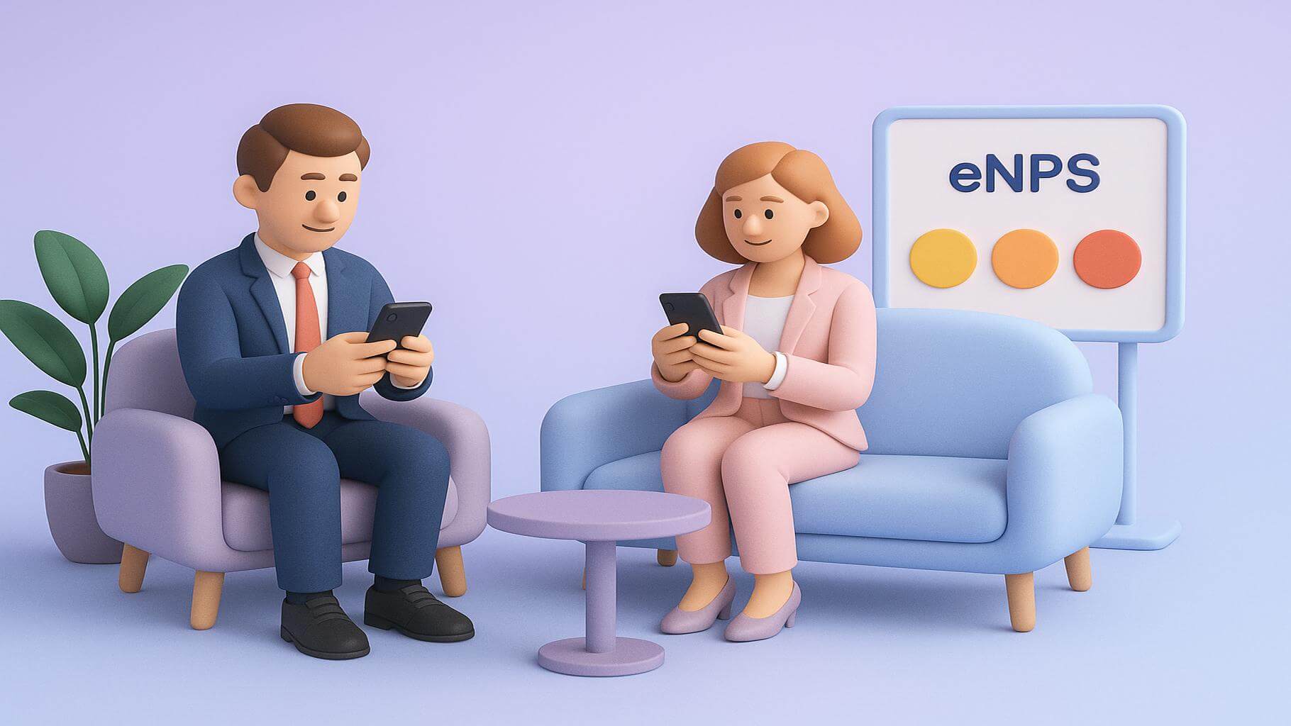 Employee net promoter score calculation process