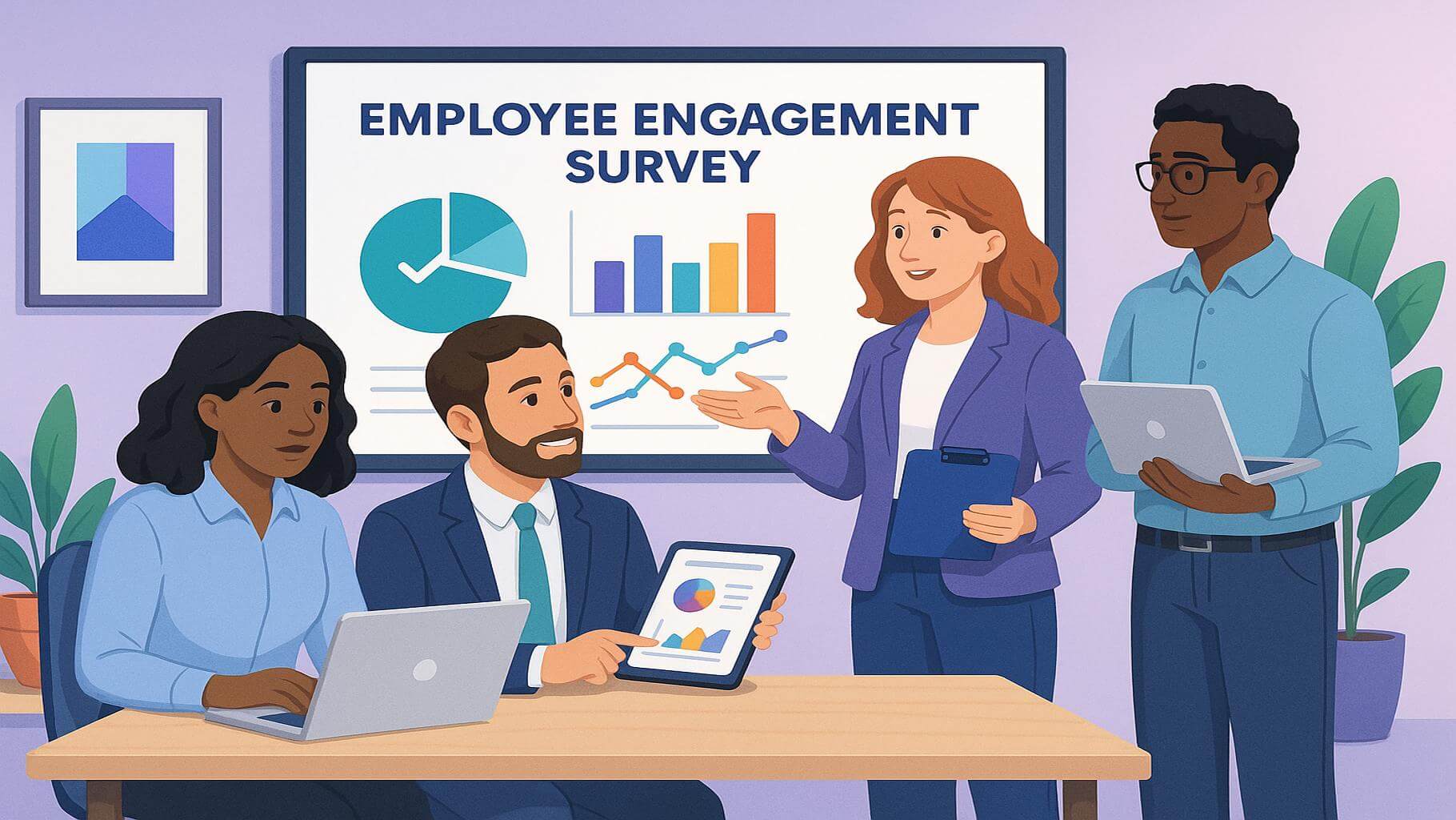 Employee satisfaction survey providers for workplace contentment measurement