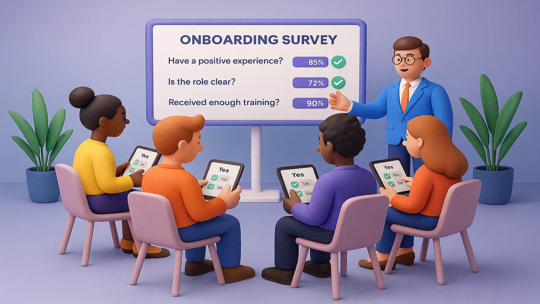 Day one new hire orientation survey questions