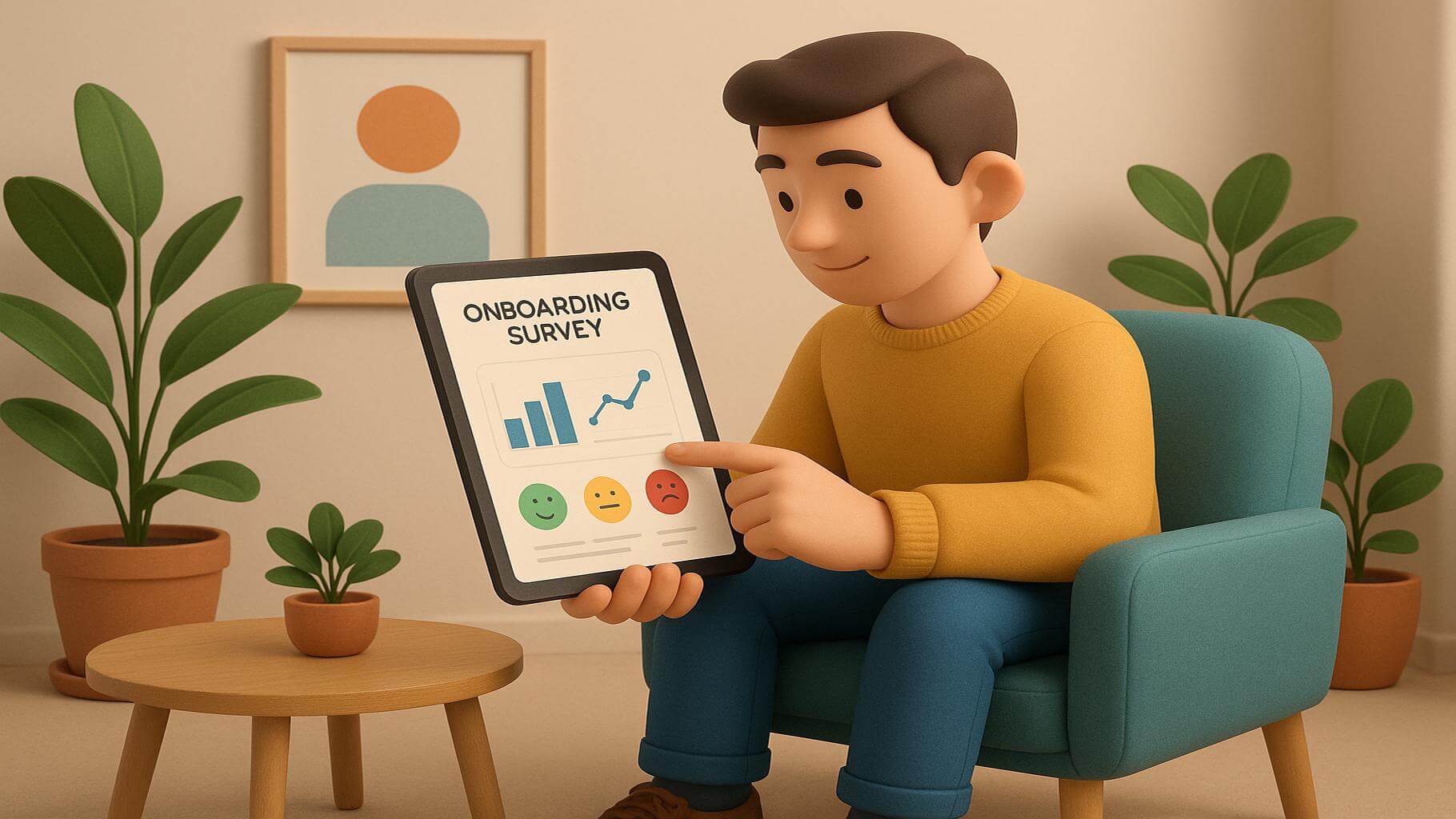 Onboarding survey for new hires focused on feedback collection