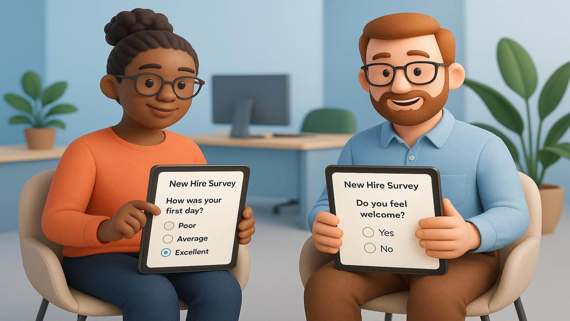 What is a new hire survey?