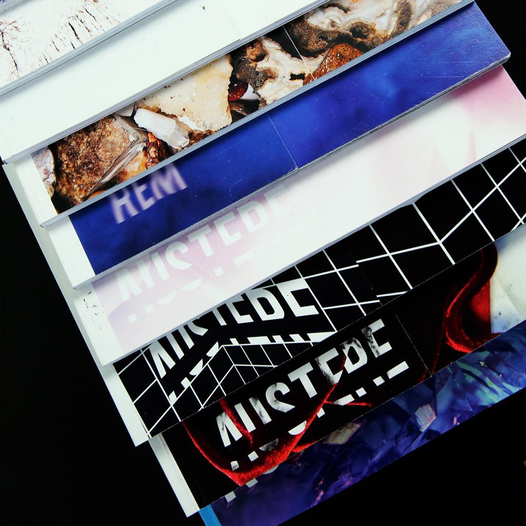 AUSTERE Magazine covers designed by Natasha Brito, founder of AUSTERE, featuring a fully reimagined visual identity for each edition