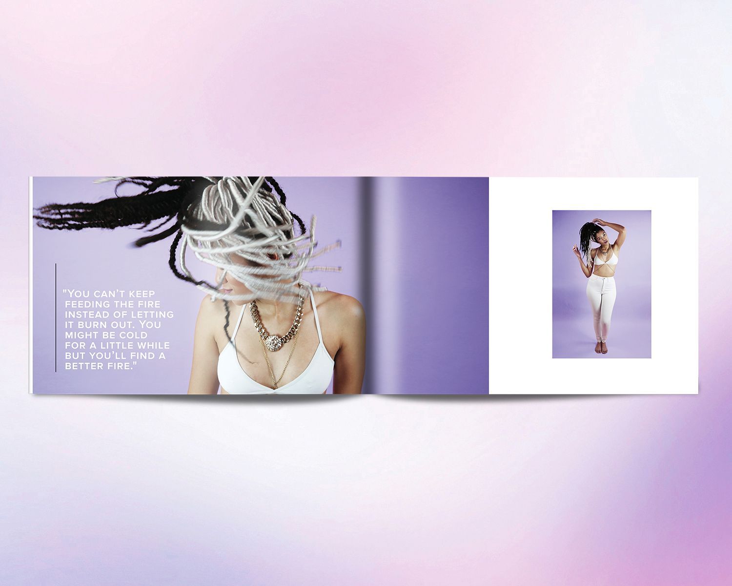 Editorial spread from AUSTERE Magazine, the underground culture publication founded by Natasha Brito in 2012 covering art, fashion, and music