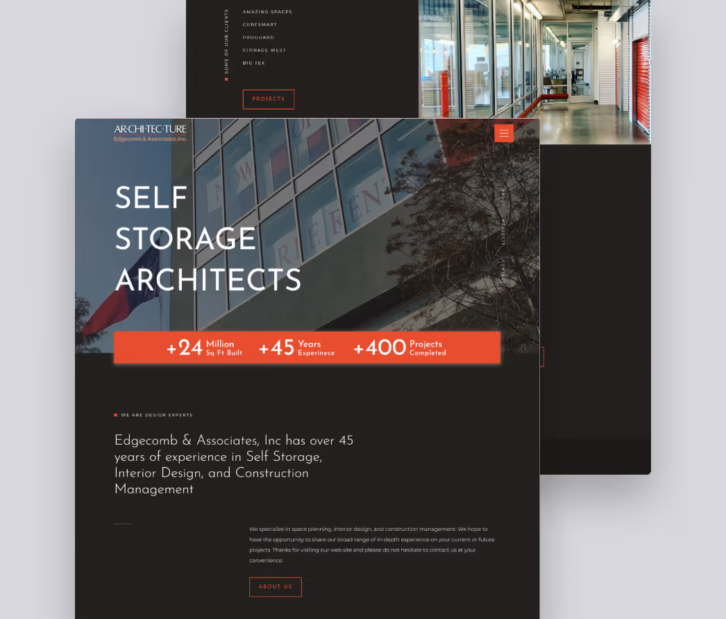 A mockup of a project