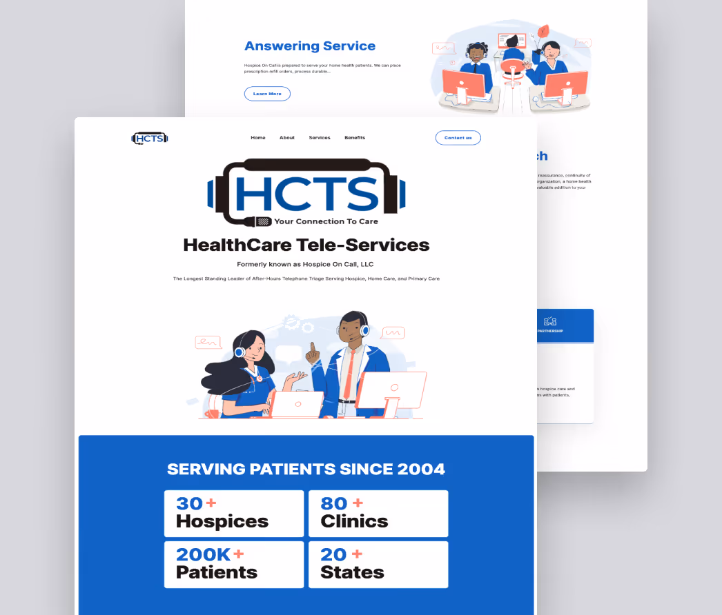 A mockup of a project