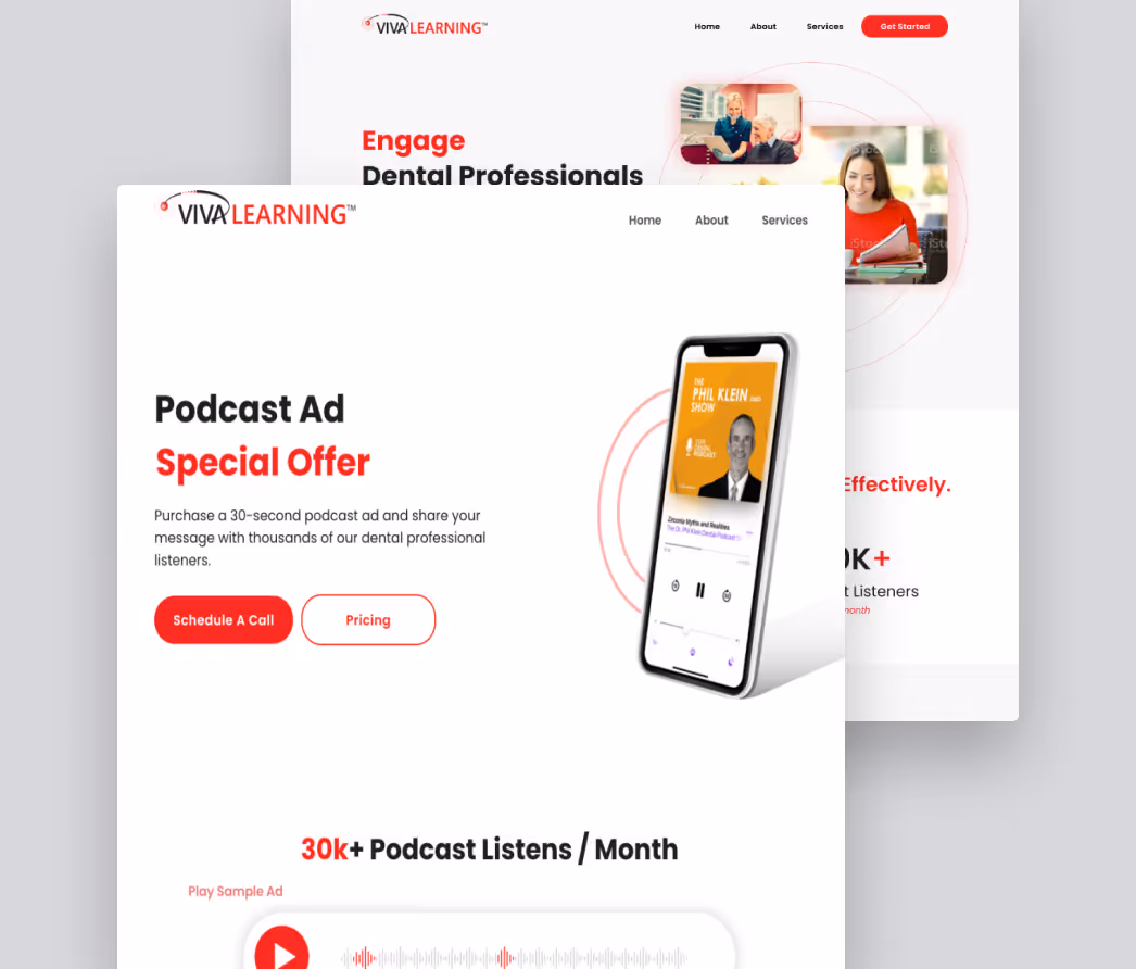 A mockup of a project