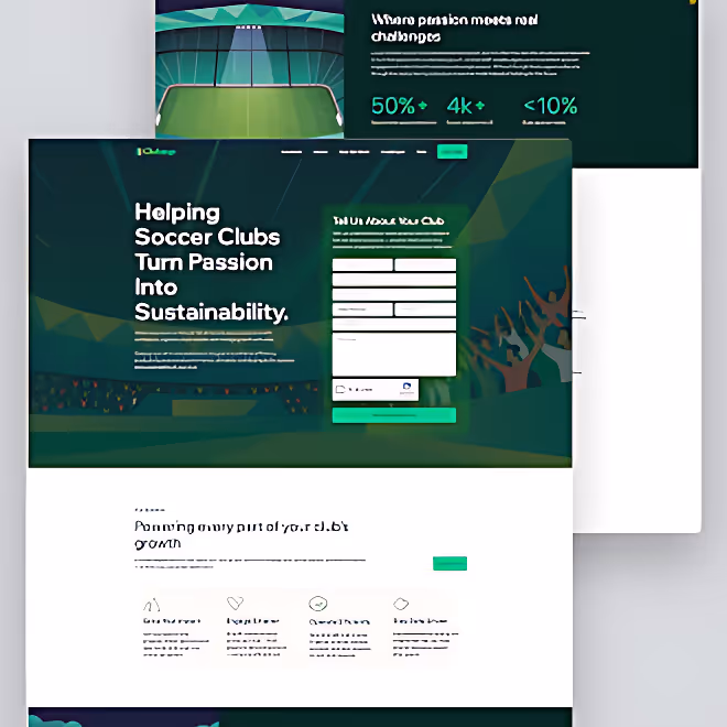 A mockup of a project