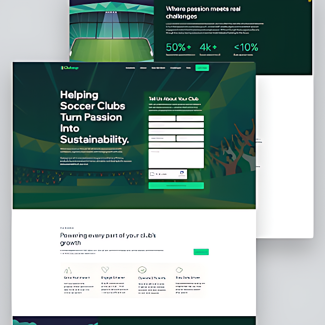 A mockup of a project