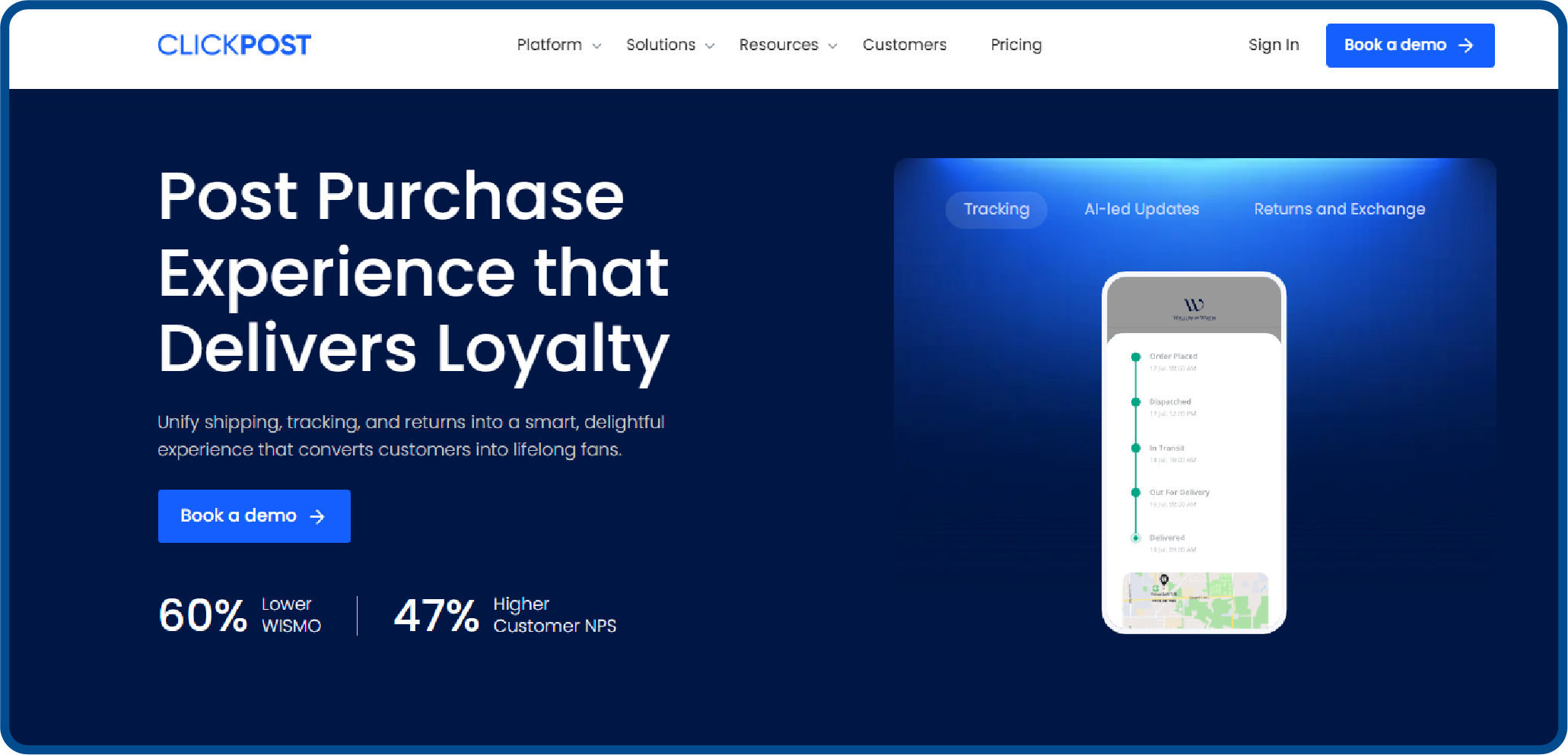 Loop returns alternative ClickPost