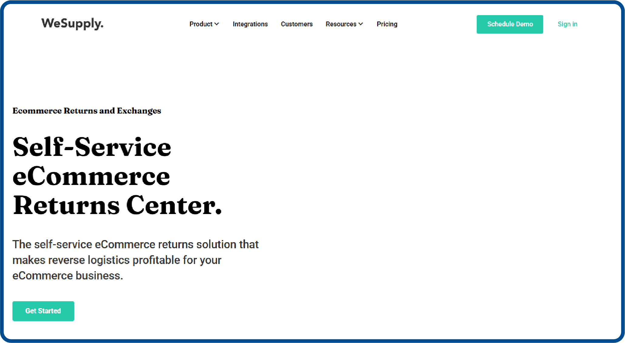 Loop returns alternative WeSupply