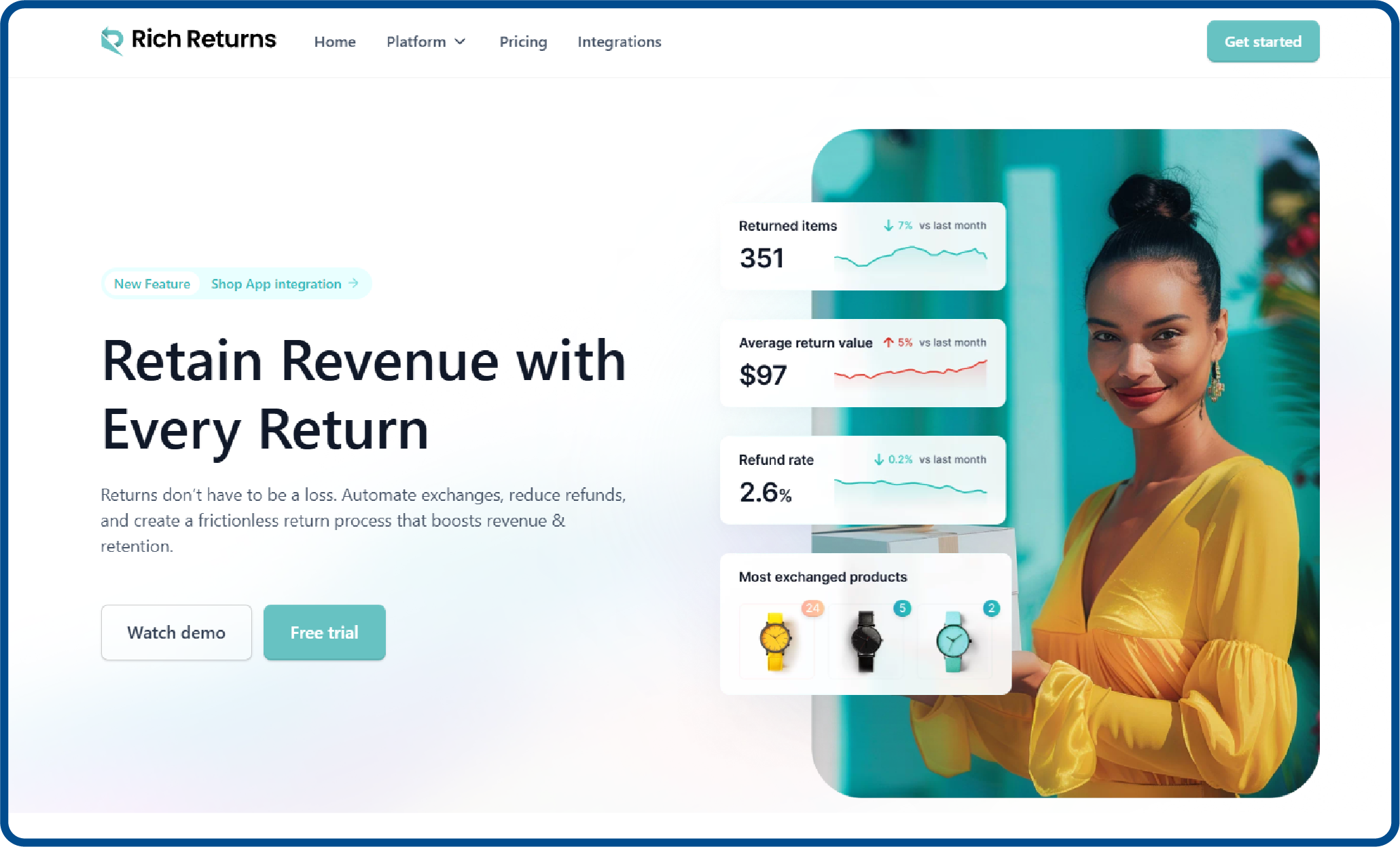 Loop returns alternative RichReturns