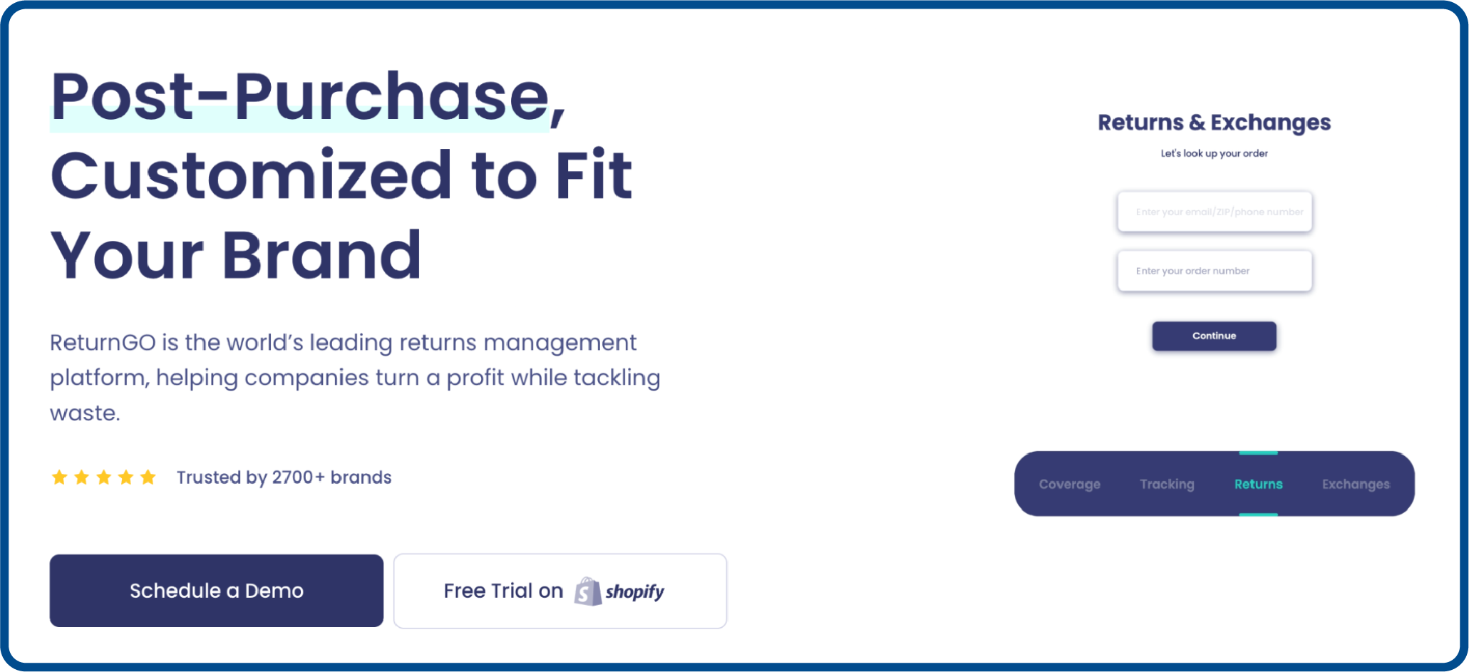 ReturnGO is a flexible returns automation platform