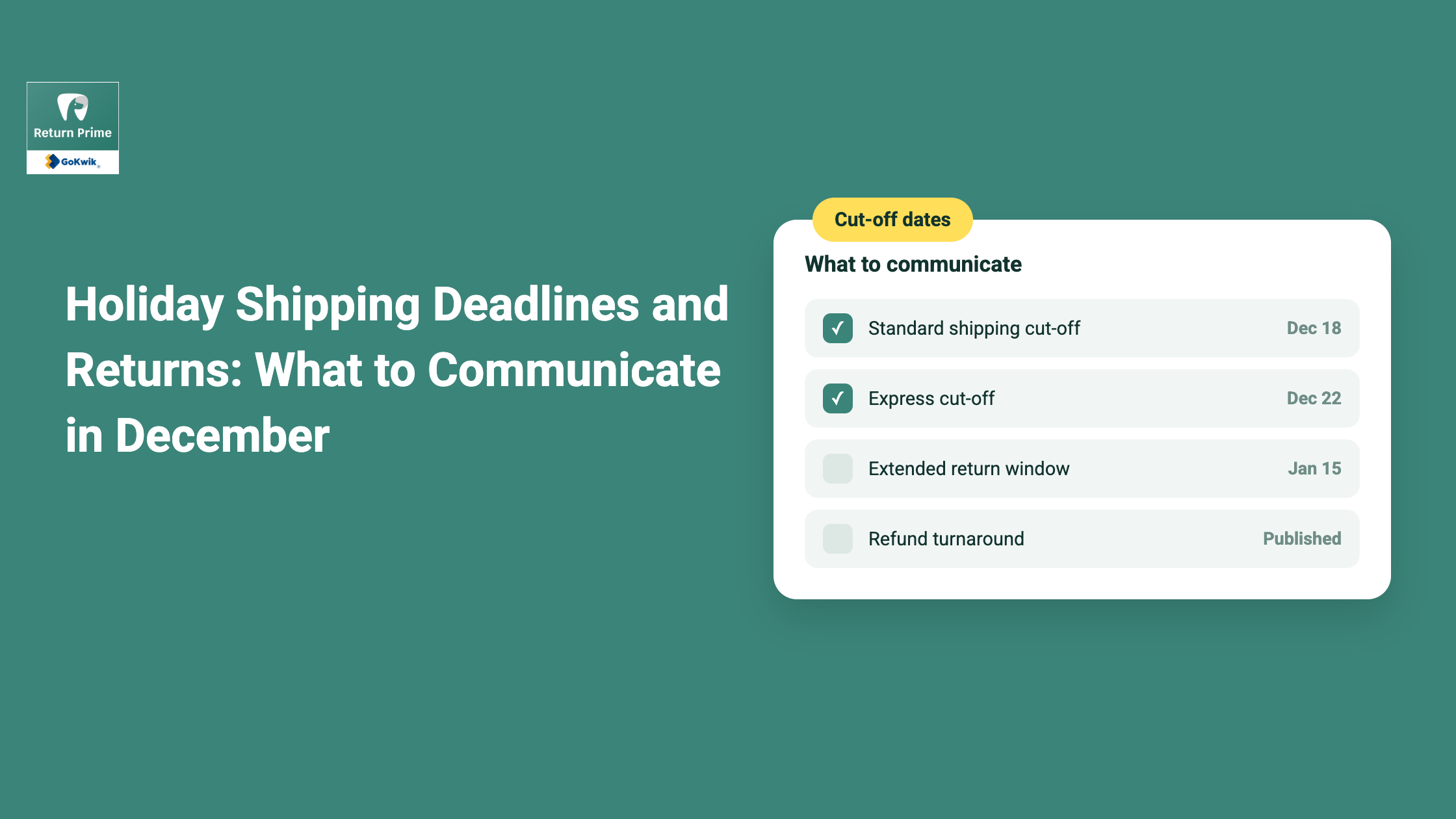 return rate optimization checklist for fashion brands