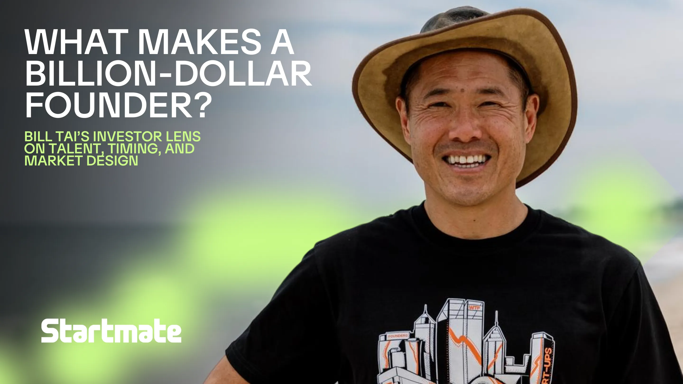 Bill Tai, early backer of Canva, Zoom and SafetyCulture, shares how he evaluates founders and investment opportunities. 