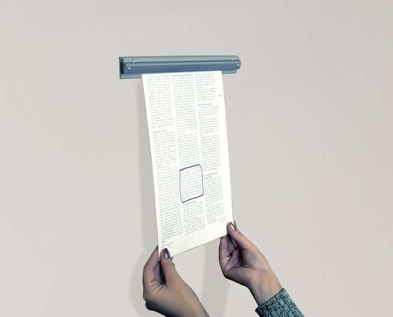 Opphengslisten sørger for at det du henger opp sitter fast