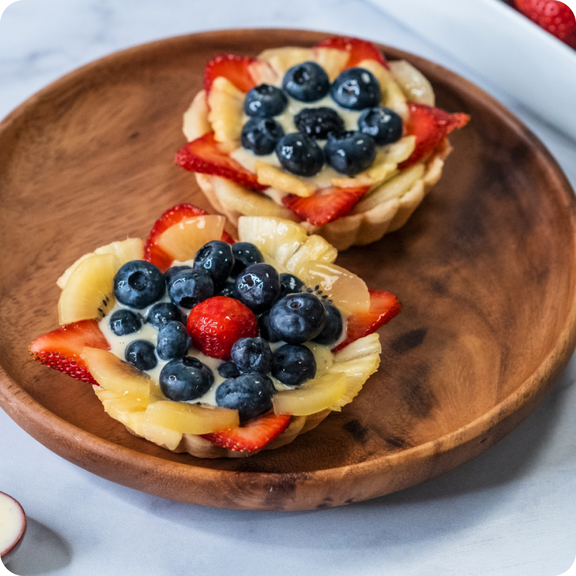 Mini Custard Fruit Tarts