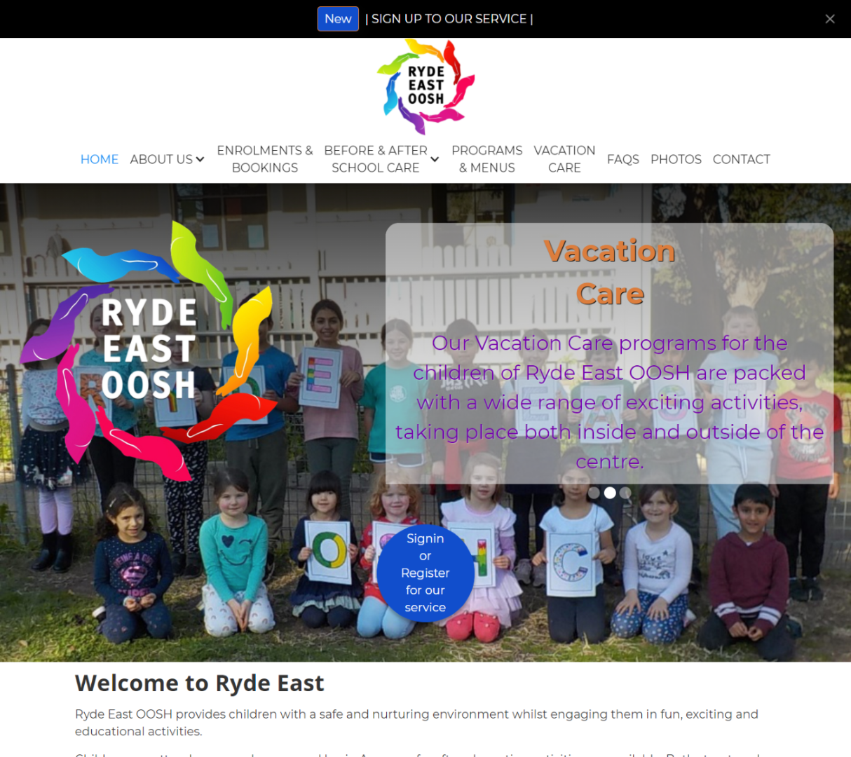 Ryde East Out of School Hour Care Centre Inc