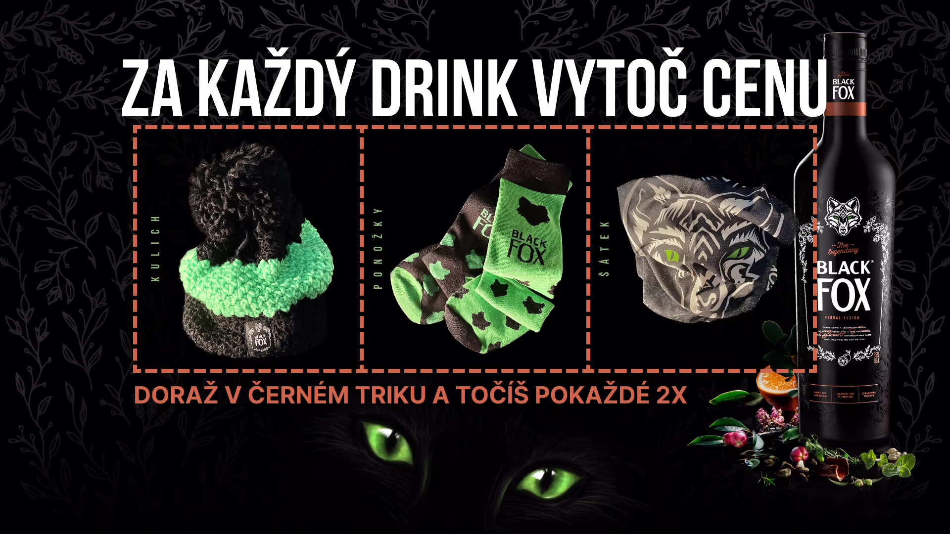Za každý drink losuješ jednou. V černém triku losuješ hned dvakrát!