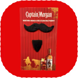 Nalepovací vousy Captain Morgan