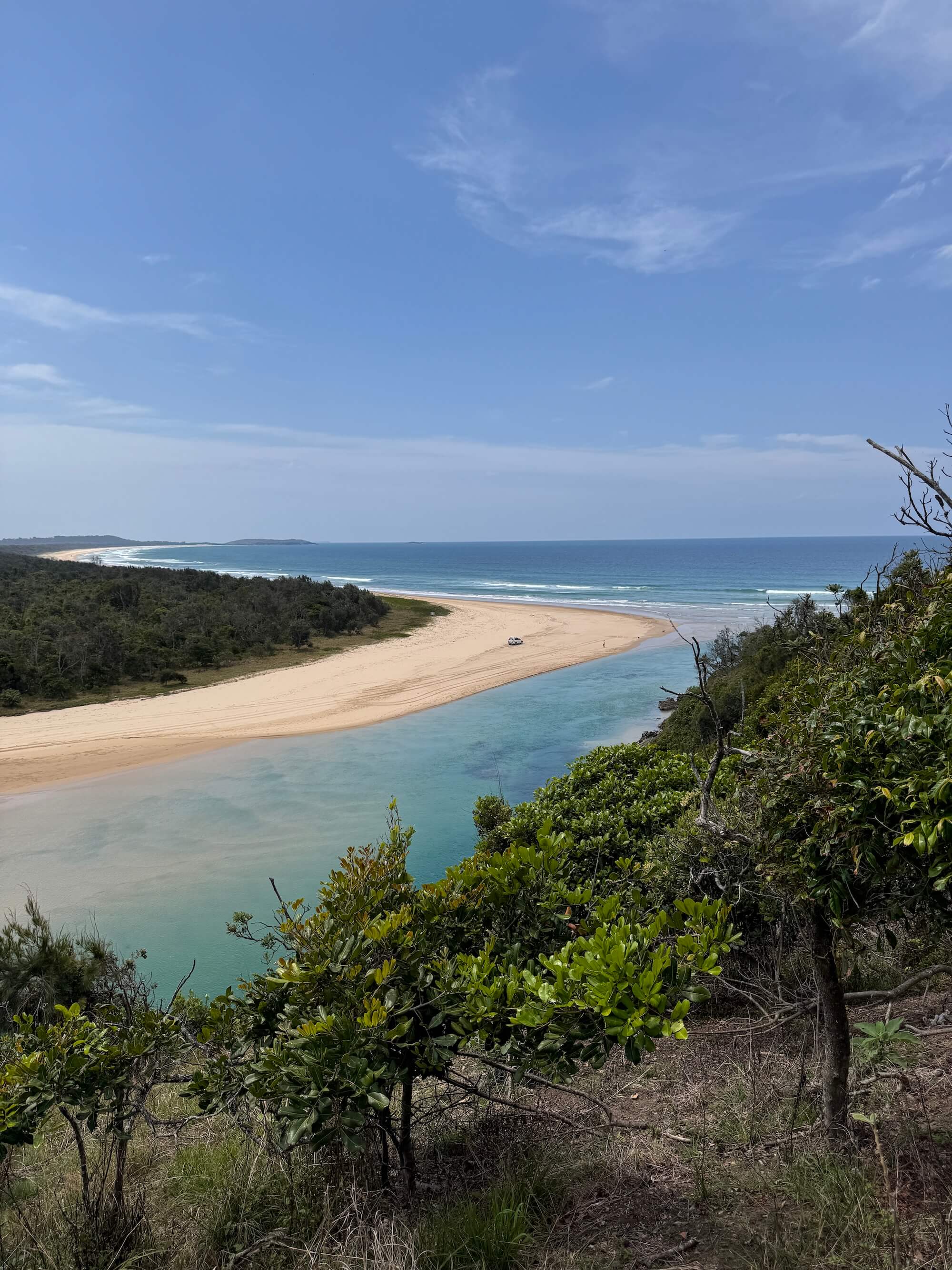 View from Boambee Headland looking to Boambee Bay & Beach in Sawtell NSW