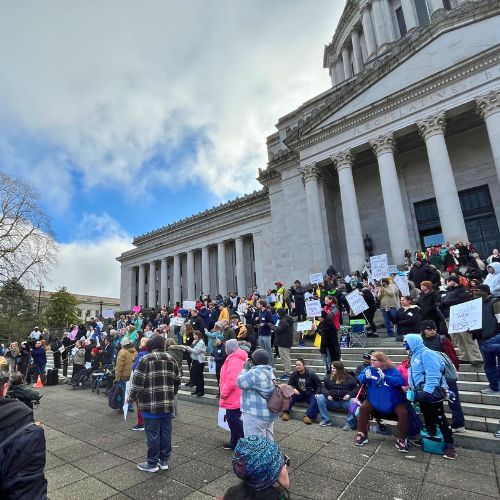 SAIL and CSRA Rally at Capitol in Olympia, WA