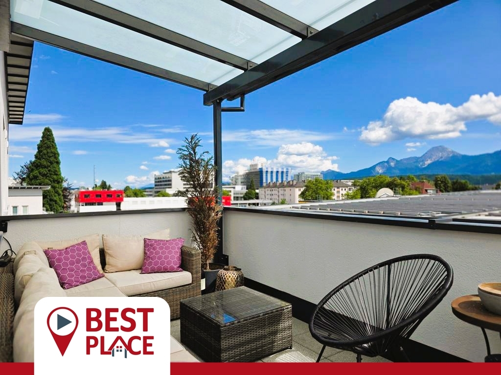 Penthouse Villach – ruhig, sonnig, mit Bergpanorama