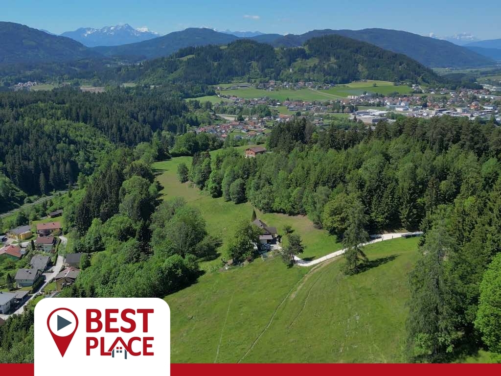Seltene Alleinlage mit Aussicht - 3.75 ha am Stadtrand - eigenes Wasser